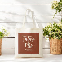 Brud Future Mrs Brown Terracotta Handväska