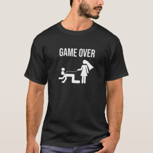 Brud Groom Bröllop Möhippa Svägerska Fest T Shirt