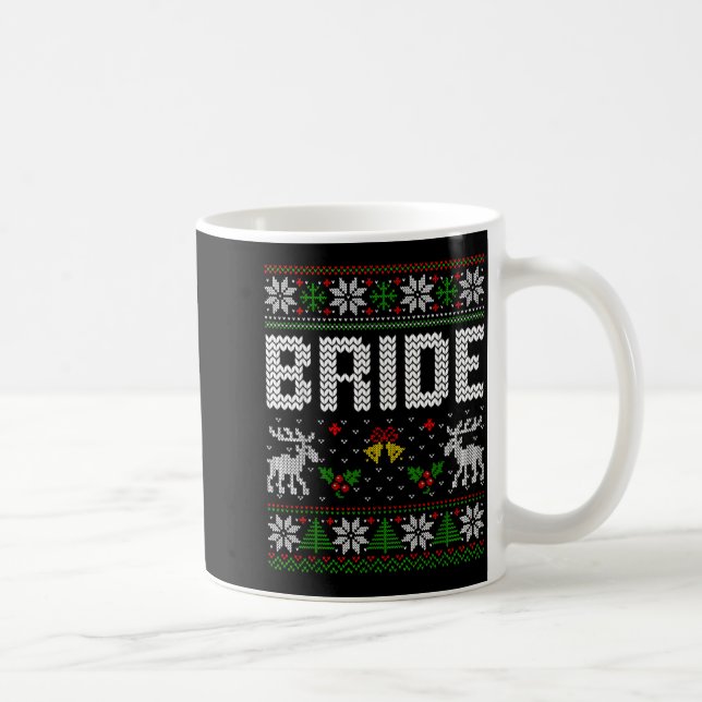 Brud Groom Gift Bröllop Engagerad Par Fula Tröjor Kaffemugg (Höger)