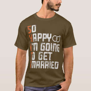 Brud Groom Gift Bröllop Pojkarnas Sista Chans Hen T Shirt
