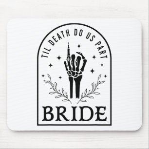 Brud Groom Skelett Gothic Halloween Förlovning W Musmatta