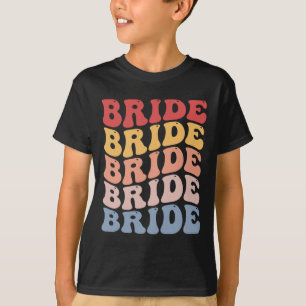Brud Groovy Bröllop Henparty T Shirt