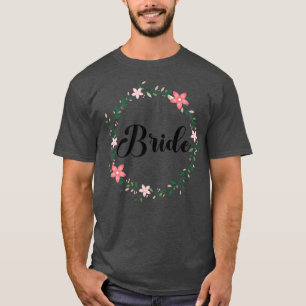Brud Hen Fest Blommig Krans Team Brud 216 T Shirt