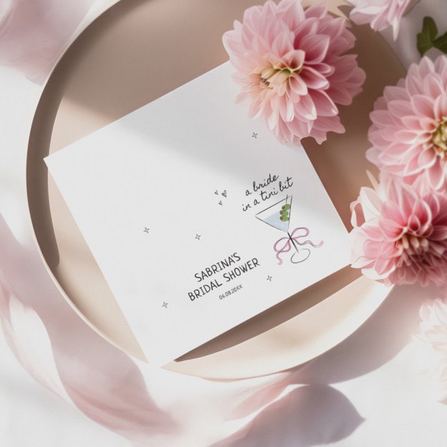 Brud i en liten bröllopsfest för bruden pappersservett (Skapare uppladdad)