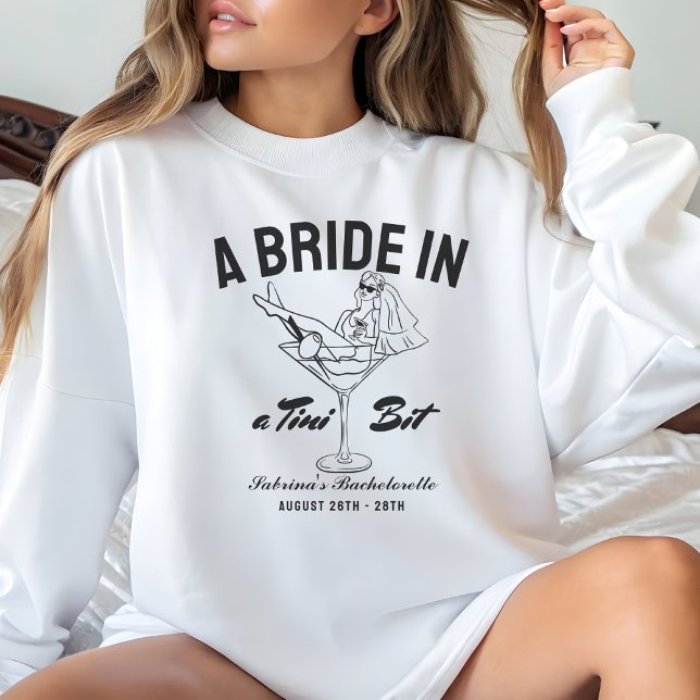 Brud i en liten martini möhippa Espresso T Shirt (Skapare uppladdad)