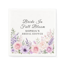 Brud i full blomning Blommig bröllopsfest papper