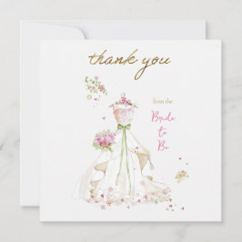 Brud i rodnad i blom Brud att bli Tack Kort