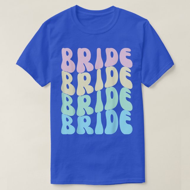 Brud Jag Gör Besättning Retro Möhippa Brud Brudtär T Shirt (Design framsida)