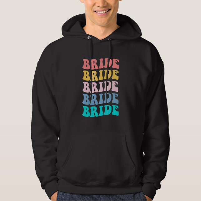 Brud Jag Gör Besättning Retro Möhipparty Brud Brud Hoodie (Framsida)