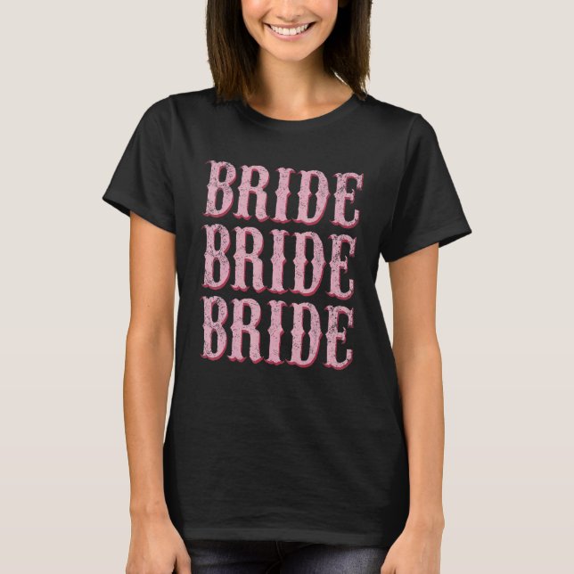 Brud Jag Gör Besättning Retro Möhipparty Brud Brud T Shirt (Framsida)
