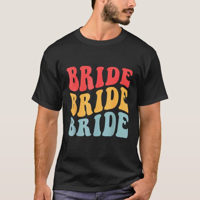 Brud Jag Gör Besättning Retro Möhipparty Brud Brud T Shirt (Framsida)