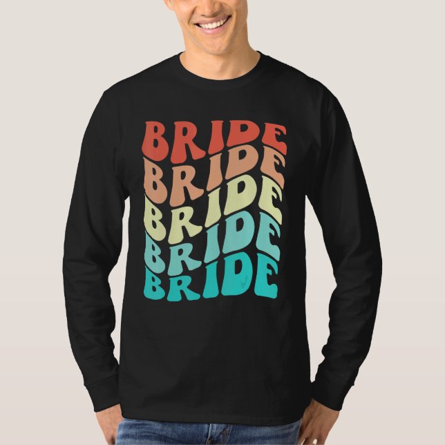 Brud Jag Gör Besättning Retro Möhipparty Brudtjäna T Shirt (Framsida)