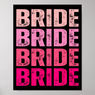 Brud jag gör besättning som gifter sig rosa möhipp poster