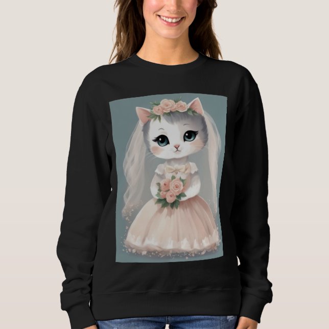 BRUD KATT BRÖLLOP T-SHIRT (Framsida)