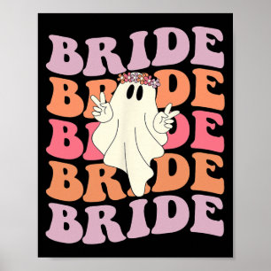 Brud Låt Oss Gå Spöken Groovy Kuslig Säsong Spöke Poster