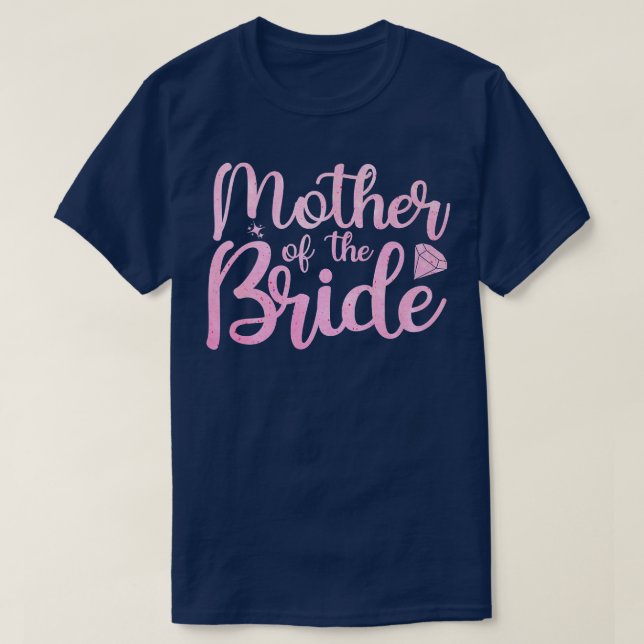 Brud Mamma Brud Fest Kvinnor Mor Bröllopsfest Brud T Shirt (Design framsida)