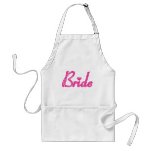 Brud med Bling - rosa Förkläde