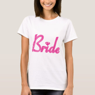 Brud med Bling - rosa T-shirt