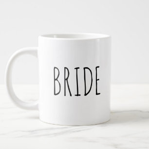 "Brud" Modern Enkel Gårdsinspirerad Stil Jumbo Mugg