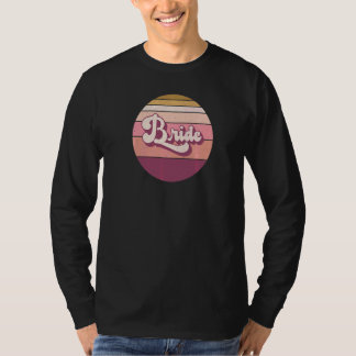 Brud Möhippa Svanen Retro Vintage Solnedgång T Shirt