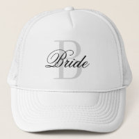 BRUD monogram trucker hatt för brölloppsfest