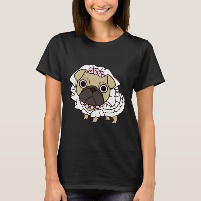 Brud Mops Klassisk  110 T Shirt (Framsida)