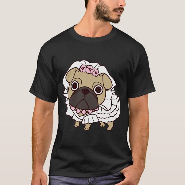 Brud Mops T Shirt (Framsida)