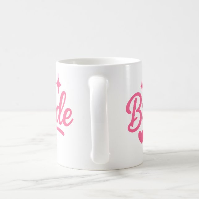 Brud Neon Rosa  Kaffemugg (Handtag)