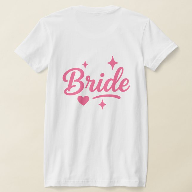 Brud Neon Rosa  T Shirt (Laydown Baksida)