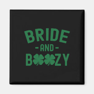 Brud och berusad irländsk St Patrick's Day rolig S Magnet