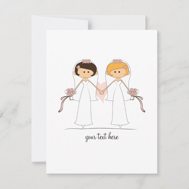 Brud- och brudbröllopinbjudningar inbjudningar (Framsida)