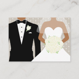 Brud och brudgum bröllop vita rosor info tilläggskort