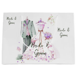 Brud och brudgum bröllopsklädning & kostym