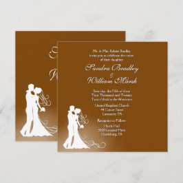 Brud och Brudgum Chocolate Wedding Inbjudningar