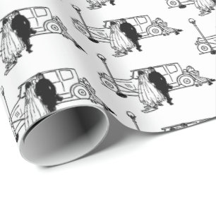 brud och brudgum från svunna tider presentpapper