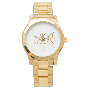 Brud och brudgum Initialer Monogram Bröllopssmycke Armbandsur