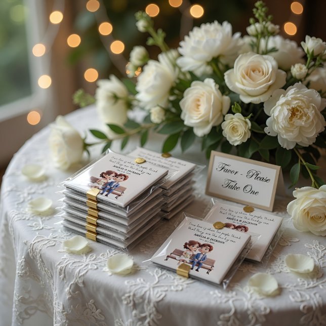 Brud och brudgum kärlekscitat Bröllopsgåvor Magnet (Skapare uppladdad)