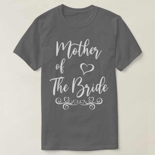 Brud och brudgum mor bröllop passande t shirt (Design framsida)