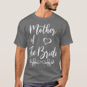 Brud och brudgum mor bröllop passande t shirt