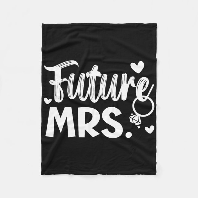 Brud och brudgum på bröllopsdagen Äktenskap Nygift Fleecefilt (Framsidan)