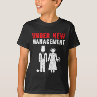 Brud och brudgum på bröllopsdagen Äktenskap Nygift T Shirt