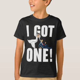 Brud och brudgum på bröllopsdagen Äktenskap Nygift T Shirt