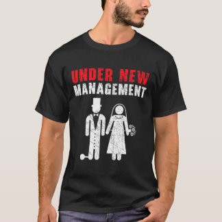 Brud och brudgum på bröllopsdagen Äktenskap Nygift T Shirt
