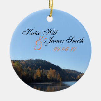 Brud- och brudgumjulprydnad julgransprydnad keramik