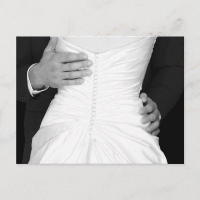 Brud och brudgumme Spara datum-kort Meddelande Vykort (Framsida)