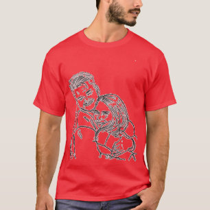 Brud och brudgumms team outfit bröllop t shirt