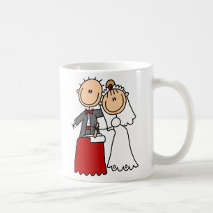 Brud och brudgummugg kaffemugg