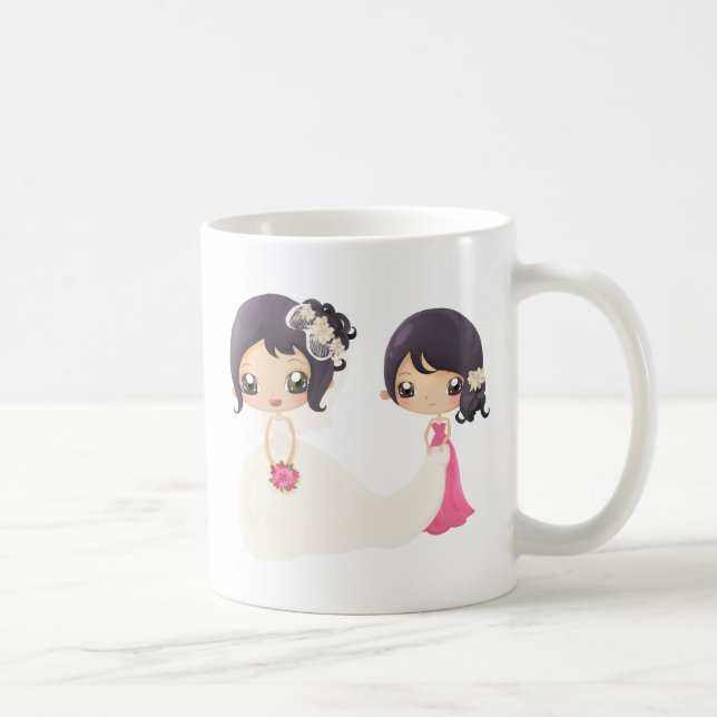 Brud och maid of honor kaffemugg (Höger)