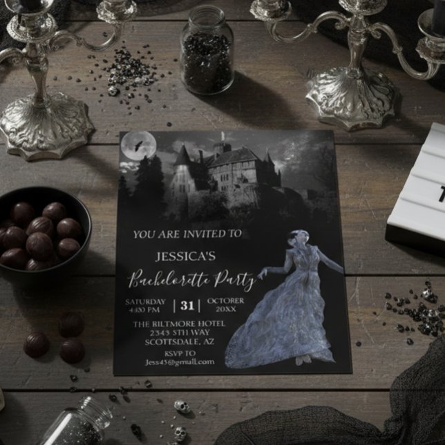 Brud på Frankensteins Bachelorette Halloween Invi Flygblad (Skapare uppladdad)