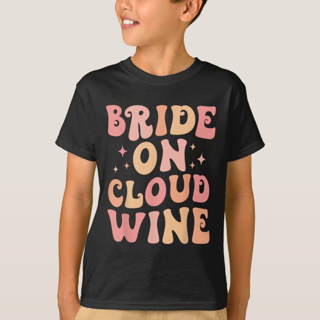 Brud På Vin Moln Bach Crew Möhippa  T Shirt (Framsida)